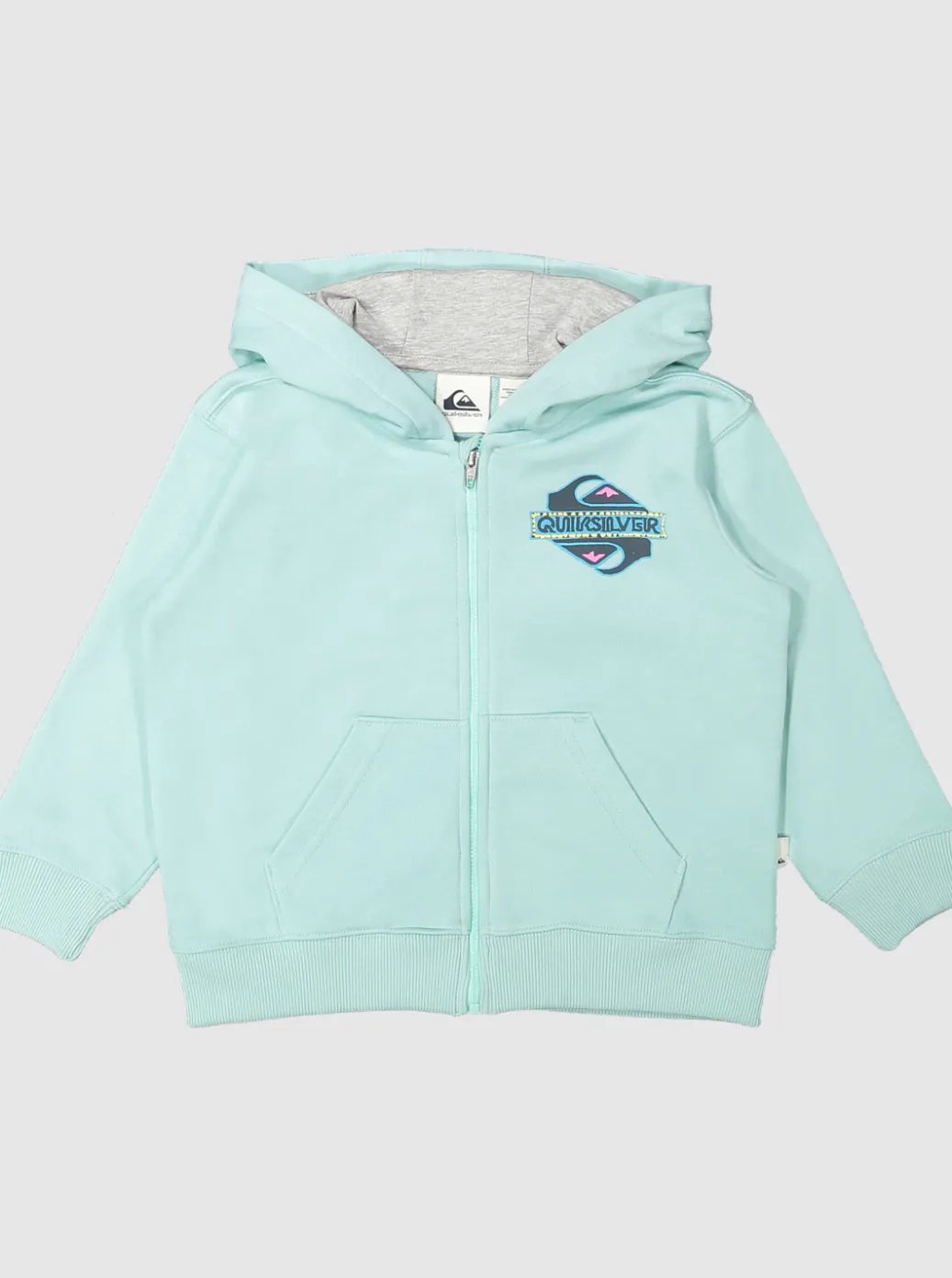 Discount Quiksilver Boy'S 2-7 Vintage Rising Lines Zip-Up Hoodie Pastel Turquoise