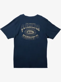Discount Quiksilver Bubble Outline T-Shirt Clear Sky