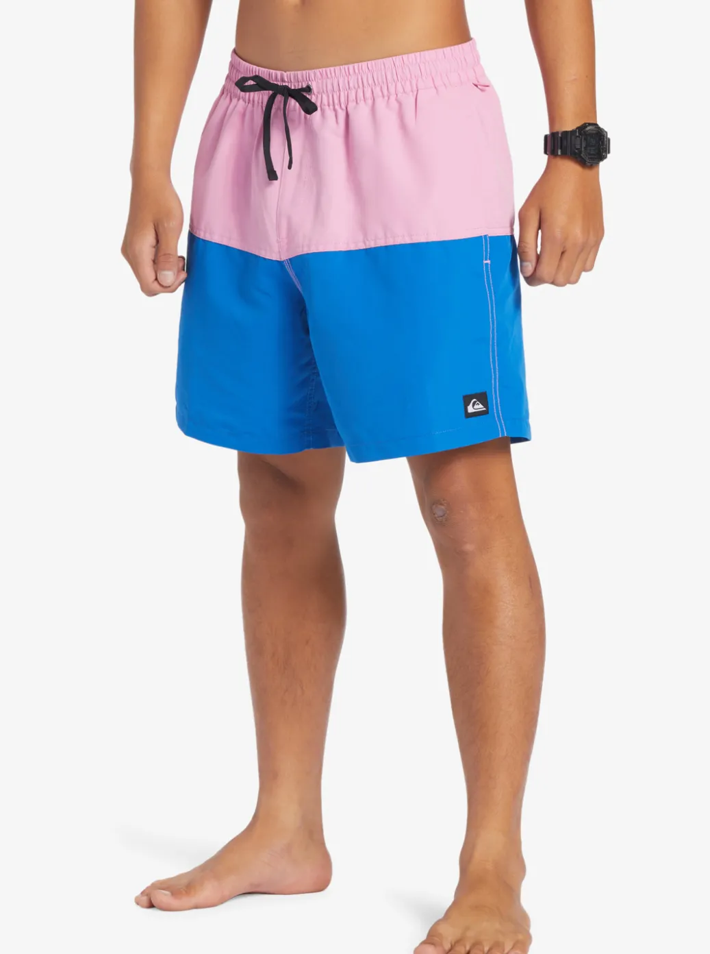 Cheap Quiksilver Butt Logo 17" Volleys Moonlite Mauve