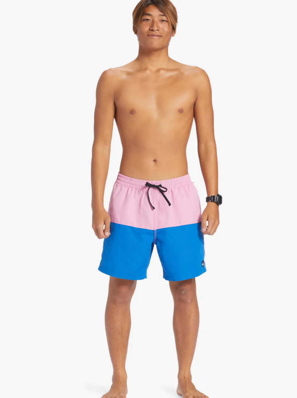 Cheap Quiksilver Butt Logo 17" Volleys Moonlite Mauve