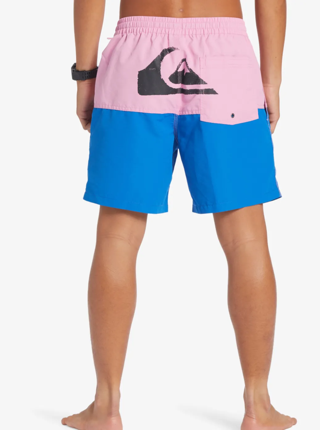 Cheap Quiksilver Butt Logo 17" Volleys Moonlite Mauve