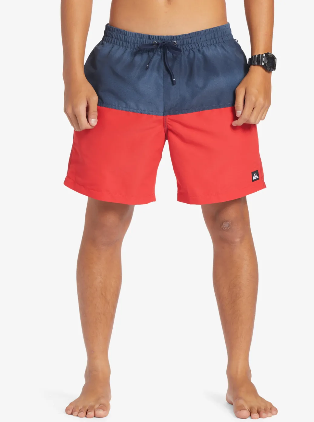 Sale Quiksilver Butt Logo 17" Volleys Navy Blazer