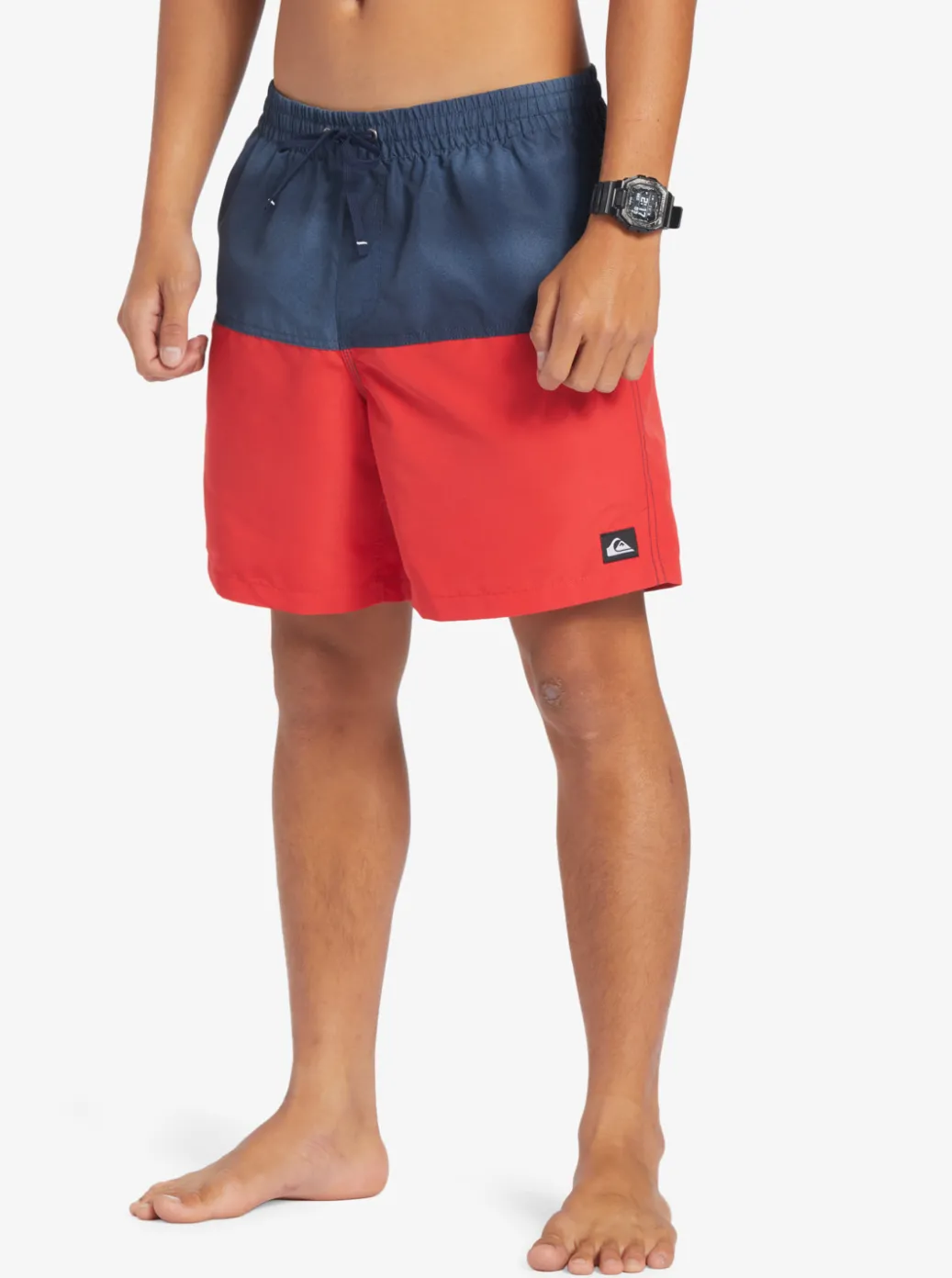 Sale Quiksilver Butt Logo 17" Volleys Navy Blazer