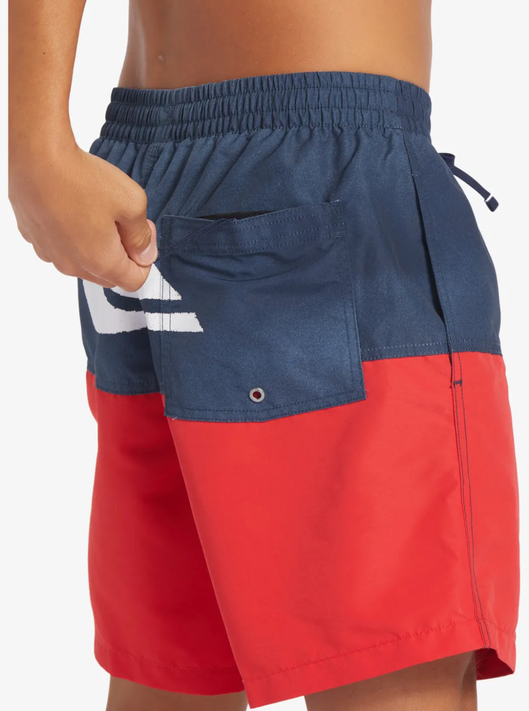 Sale Quiksilver Butt Logo 17" Volleys Navy Blazer