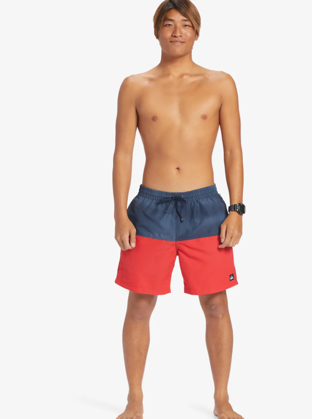 Sale Quiksilver Butt Logo 17" Volleys Navy Blazer