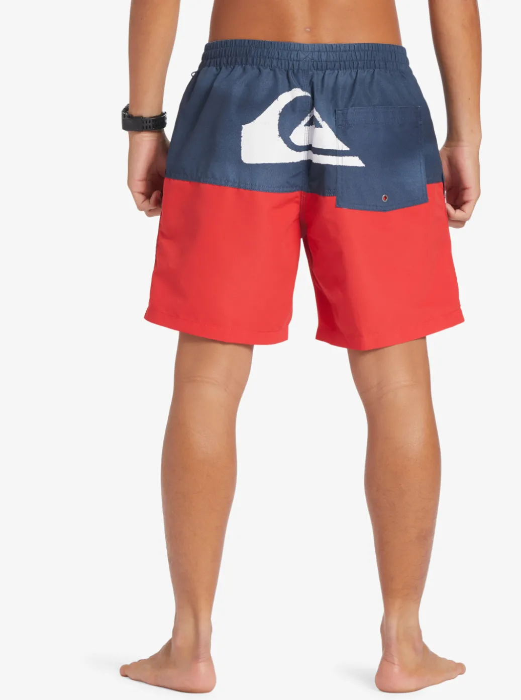 Sale Quiksilver Butt Logo 17" Volleys Navy Blazer