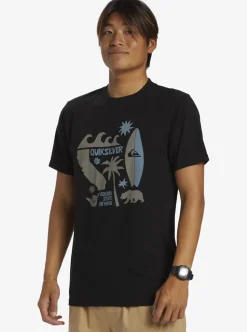 Online Quiksilver Ca Funshine T-Shirt Black