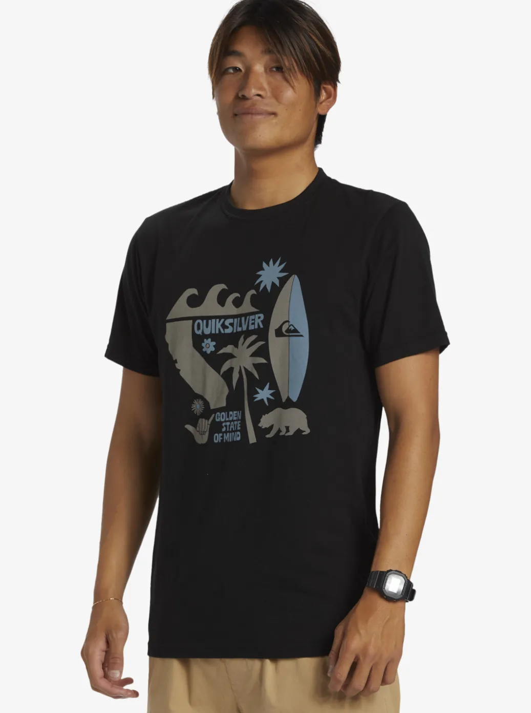 Online Quiksilver Ca Funshine T-Shirt Black