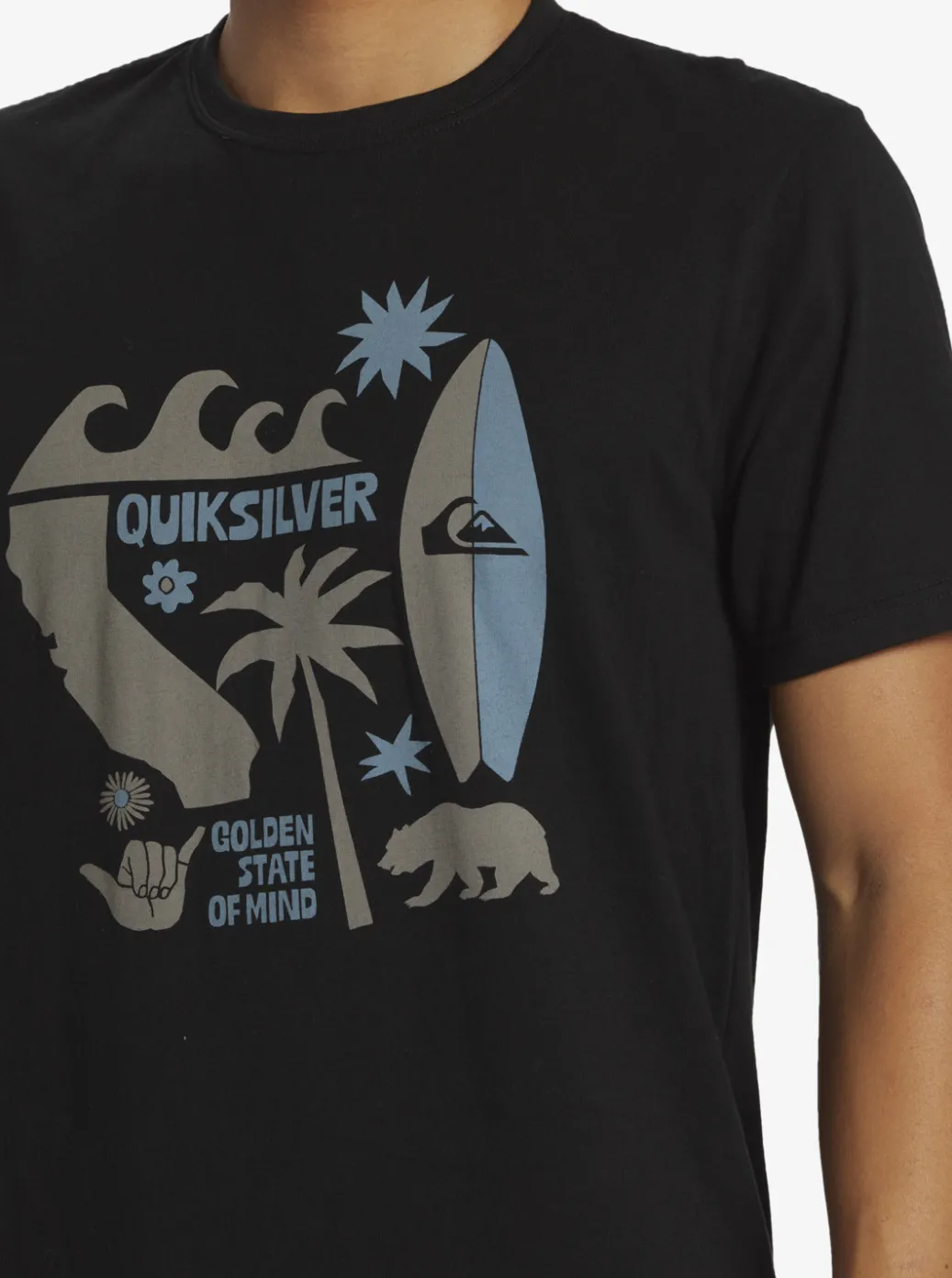 Online Quiksilver Ca Funshine T-Shirt Black