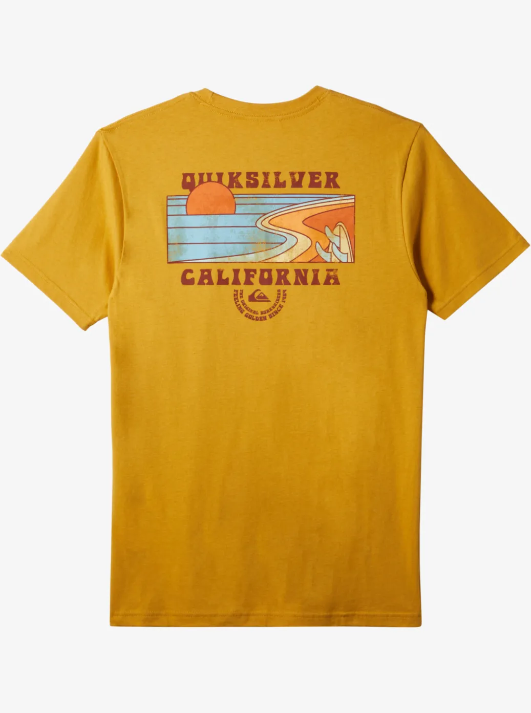 Best Sale Quiksilver Ca Point Breaks T-Shirt Mustard