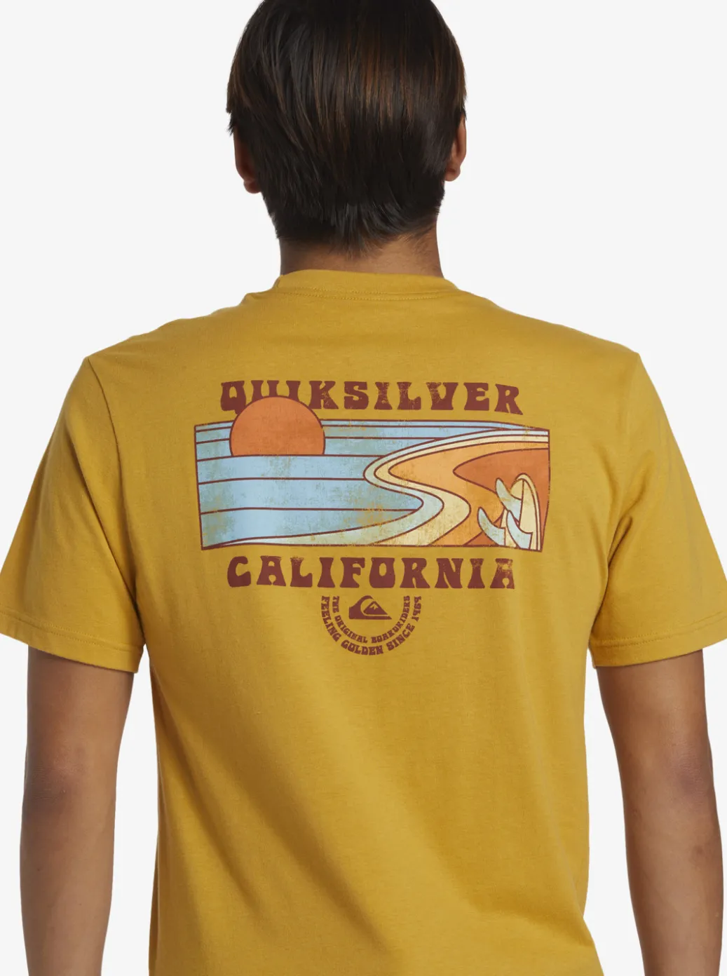 Best Sale Quiksilver Ca Point Breaks T-Shirt Mustard