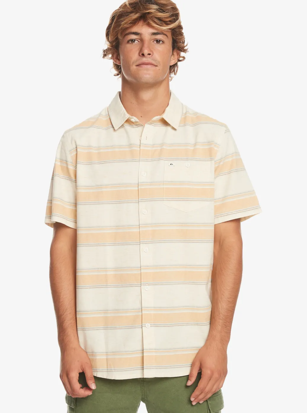 Cheap Quiksilver Cali Sunrise Short Sleeve Shirt Birch Cali