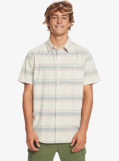Online Quiksilver Cali Sunrise Short Sleeve Shirt Plaza Taupe Cali