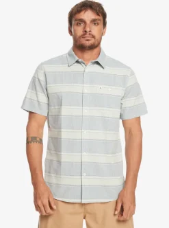 Hot Quiksilver Cali Sunrise Short Sleeve Shirt Bering Sea Cali