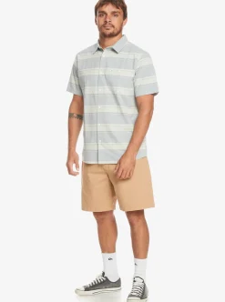 Hot Quiksilver Cali Sunrise Short Sleeve Shirt Bering Sea Cali