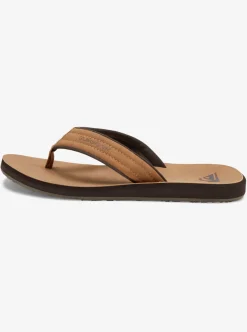 Best Quiksilver Carver Nubuck Sandals Tan - Pattern_1