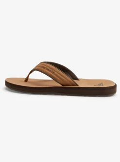 Best Quiksilver Carver Nubuck Sandals Tan - Pattern_1