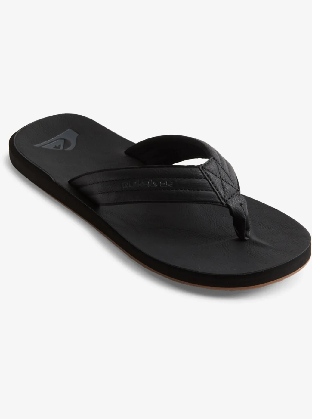 Sale Quiksilver Carver Nubuck Sandals Solid Black