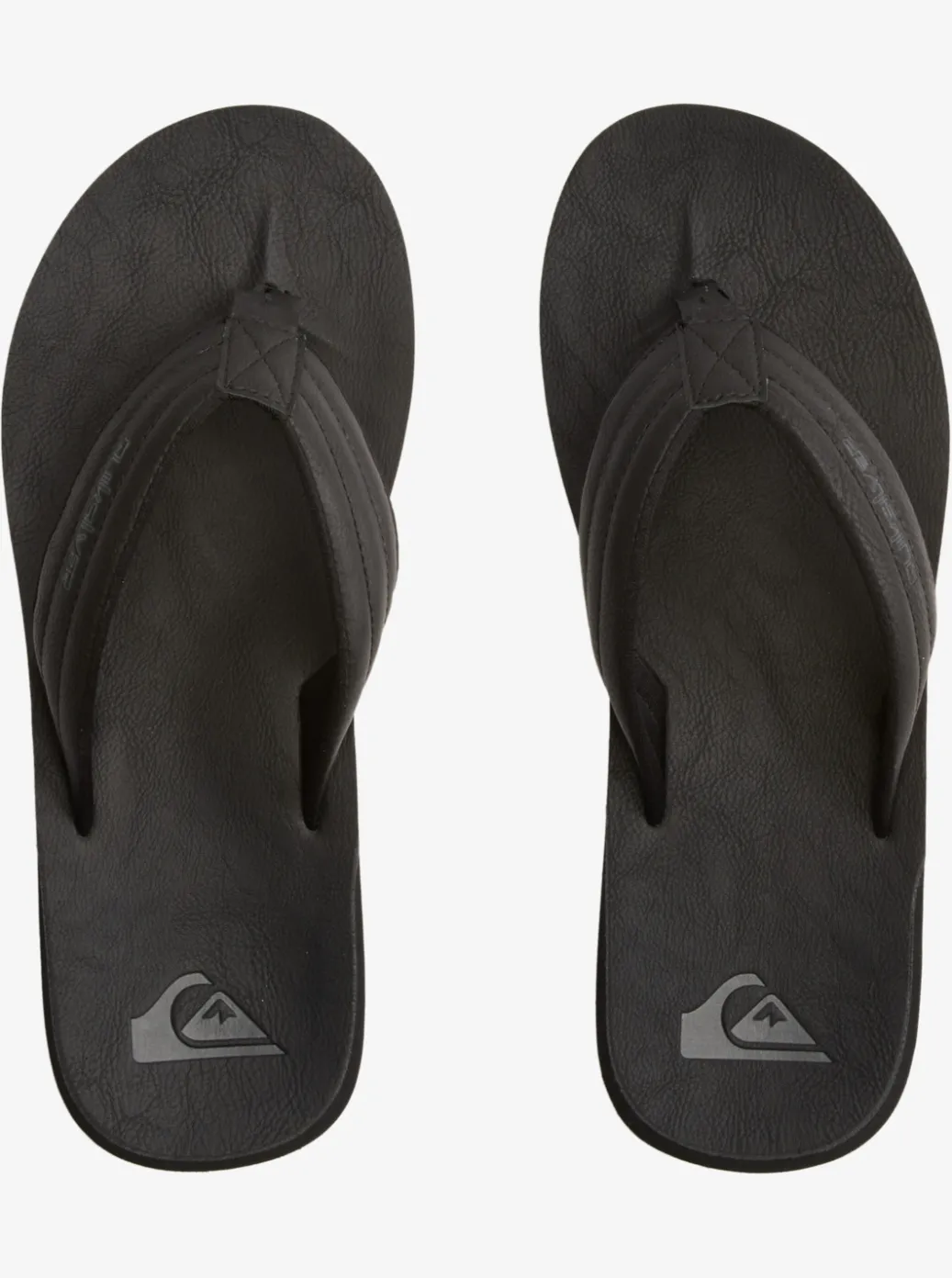Sale Quiksilver Carver Nubuck Sandals Solid Black