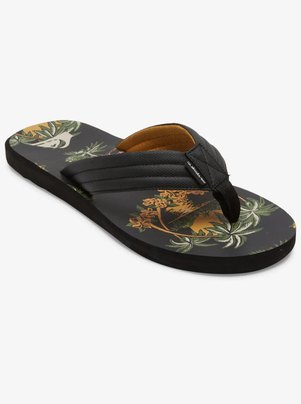 Best Quiksilver Carver Print Sandals Black 5