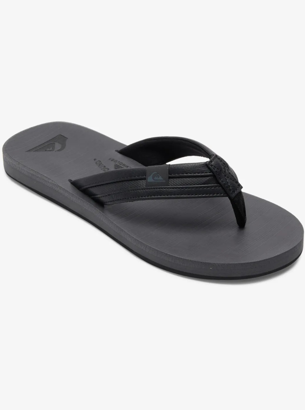 Sale Quiksilver Carver Squish Sandals Black/Grey/Black