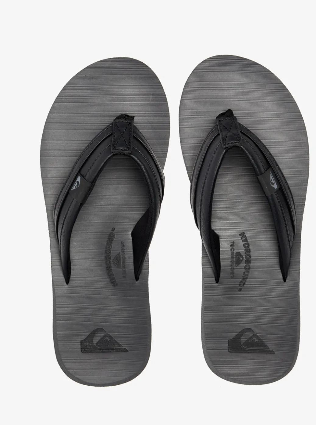 Sale Quiksilver Carver Squish Sandals Black/Grey/Black