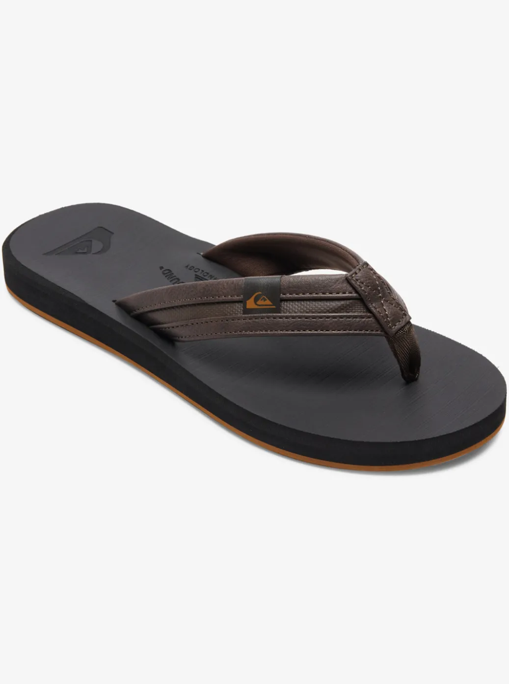 New Quiksilver Carver Squish Sandals Brown/Black/Brown