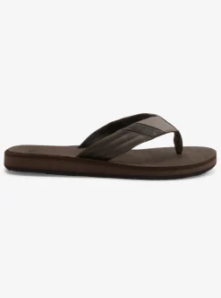 Outlet Quiksilver Carver Tropics Sandals Brown/Brown/Black