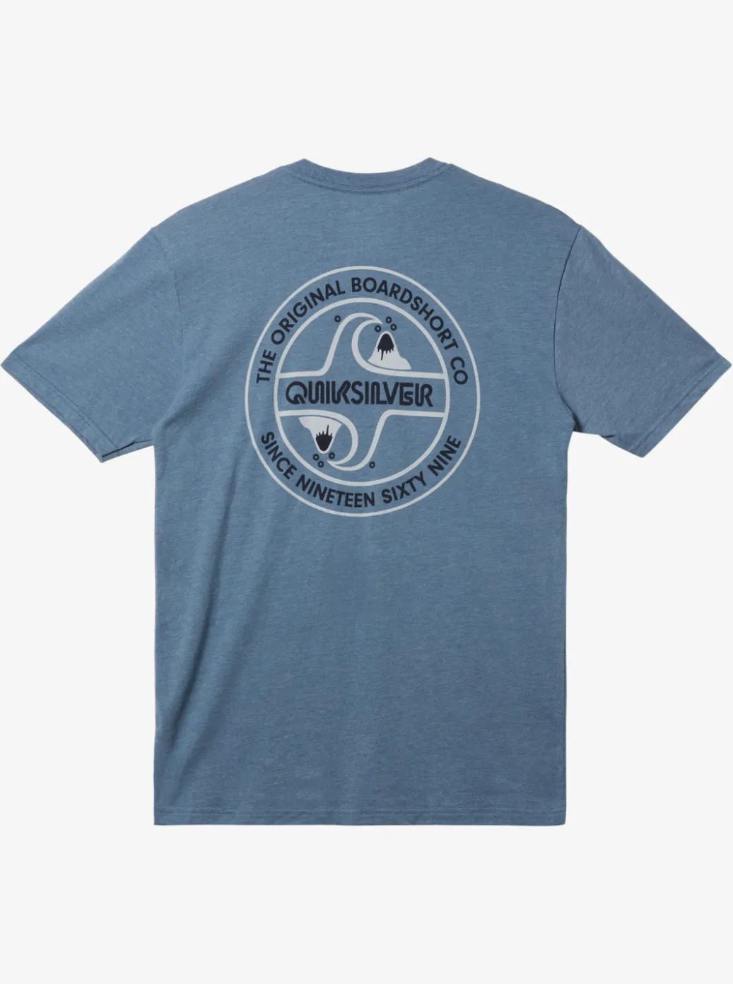 Cheap Quiksilver Circle Back T-Shirt Bering Sea Heather