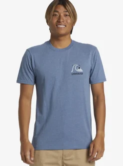 Cheap Quiksilver Circle Back T-Shirt Bering Sea Heather