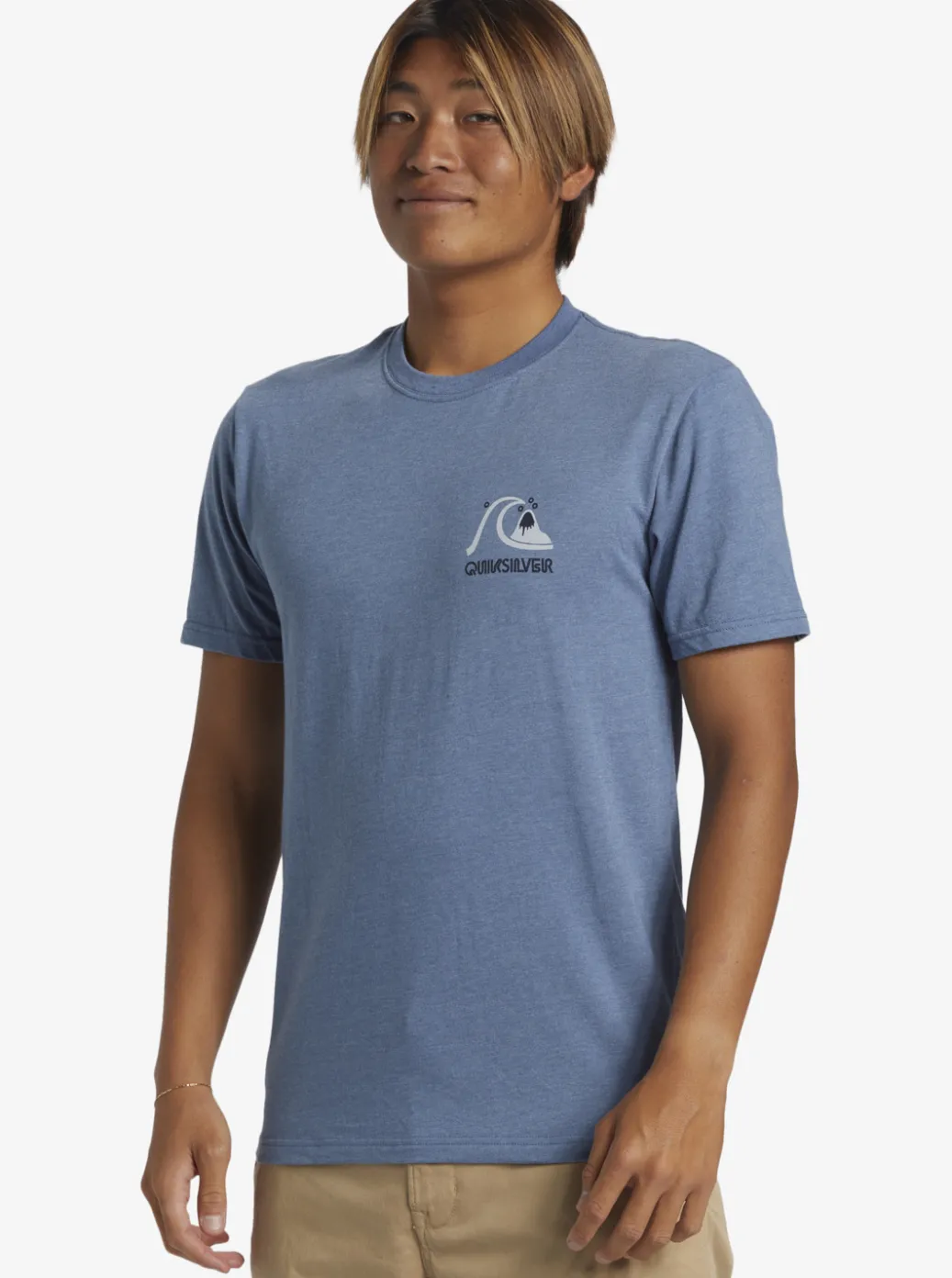 Cheap Quiksilver Circle Back T-Shirt Bering Sea Heather
