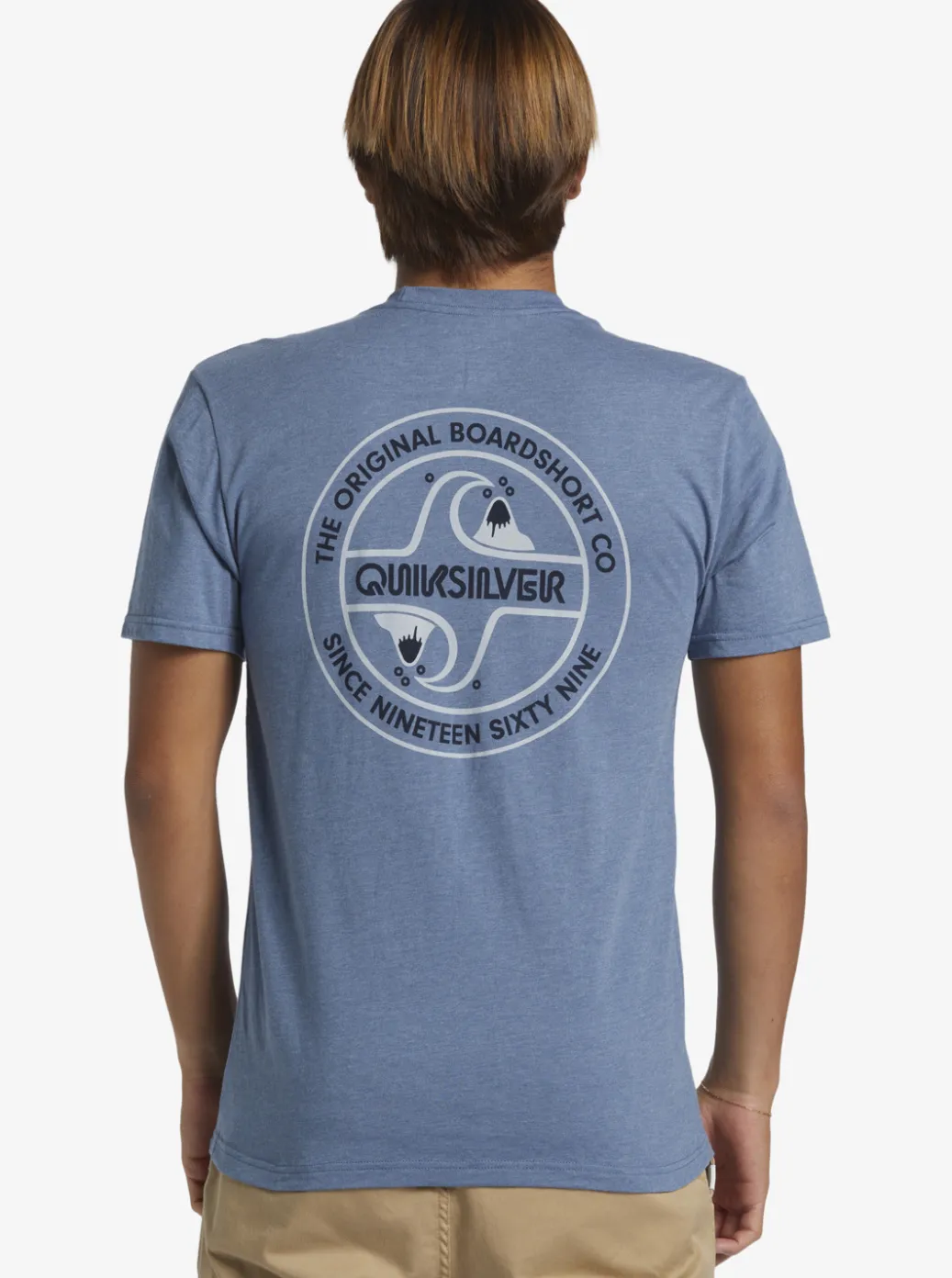 Cheap Quiksilver Circle Back T-Shirt Bering Sea Heather