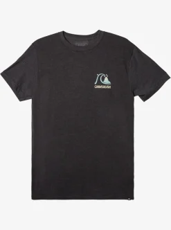 Clearance Quiksilver Circle Back T-Shirt Charcoal Heather