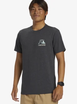Clearance Quiksilver Circle Back T-Shirt Charcoal Heather