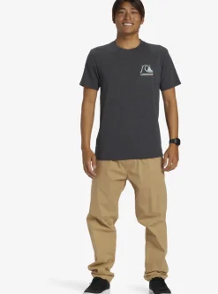 Clearance Quiksilver Circle Back T-Shirt Charcoal Heather