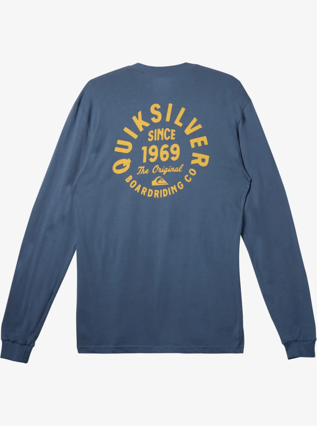 Sale Quiksilver Circled Script Long Sleeve T-Shirt Bering Sea