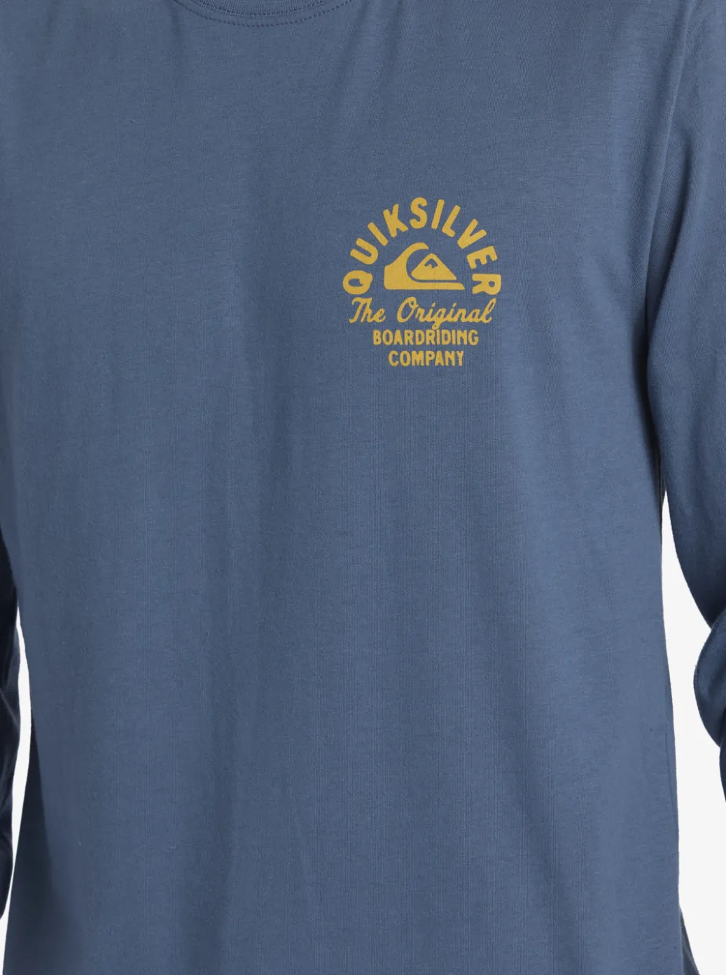 Sale Quiksilver Circled Script Long Sleeve T-Shirt Bering Sea