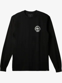 Best Quiksilver Circled Script Long Sleeve T-Shirt Black