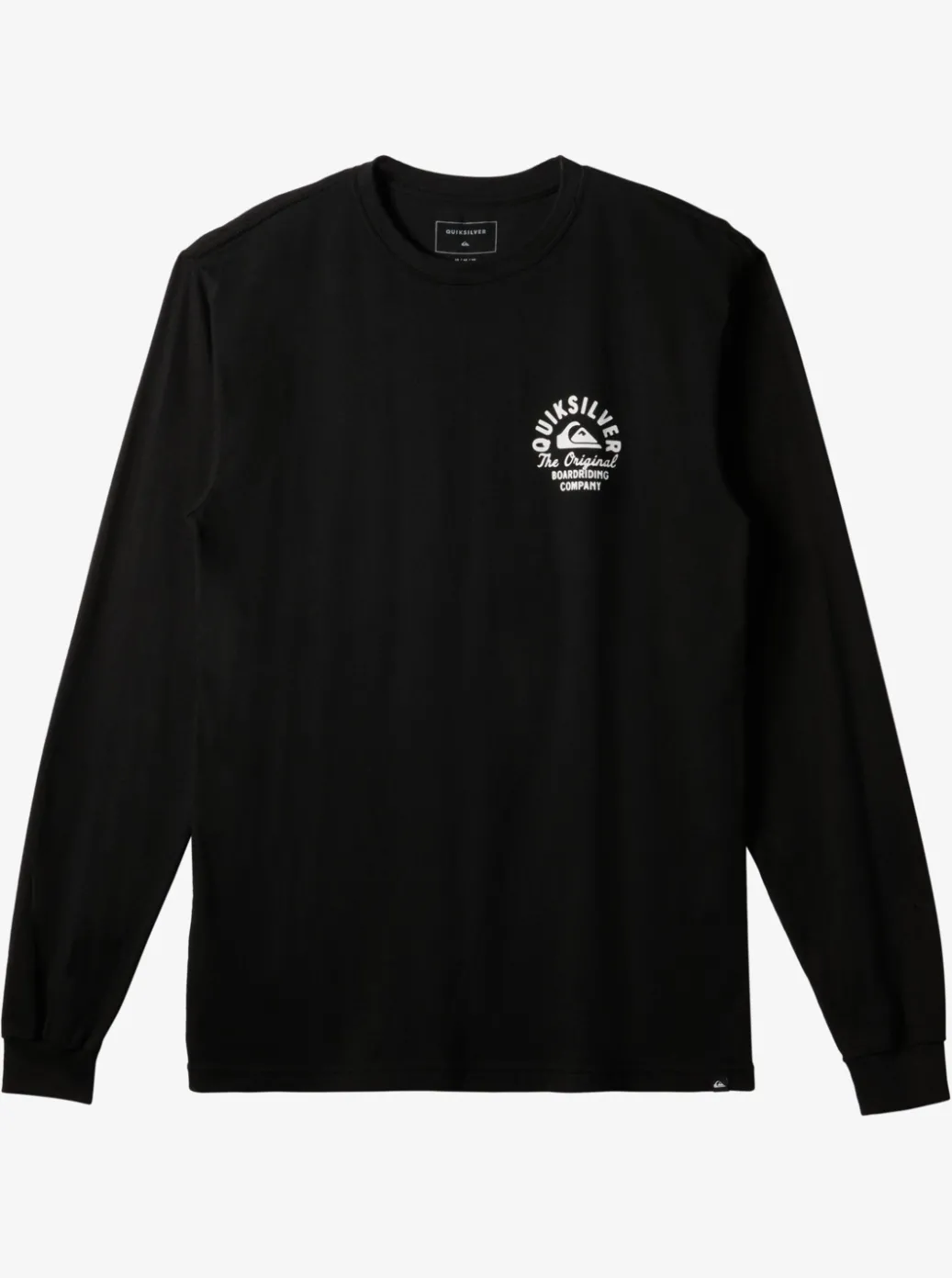Best Quiksilver Circled Script Long Sleeve T-Shirt Black