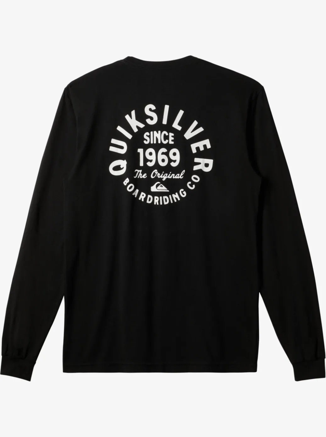 Best Quiksilver Circled Script Long Sleeve T-Shirt Black