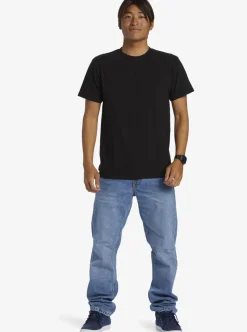 Store Quiksilver Circled Script T-Shirt Black