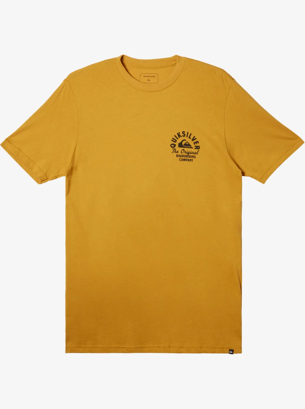 Best Quiksilver Circled Script T-Shirt Mustard