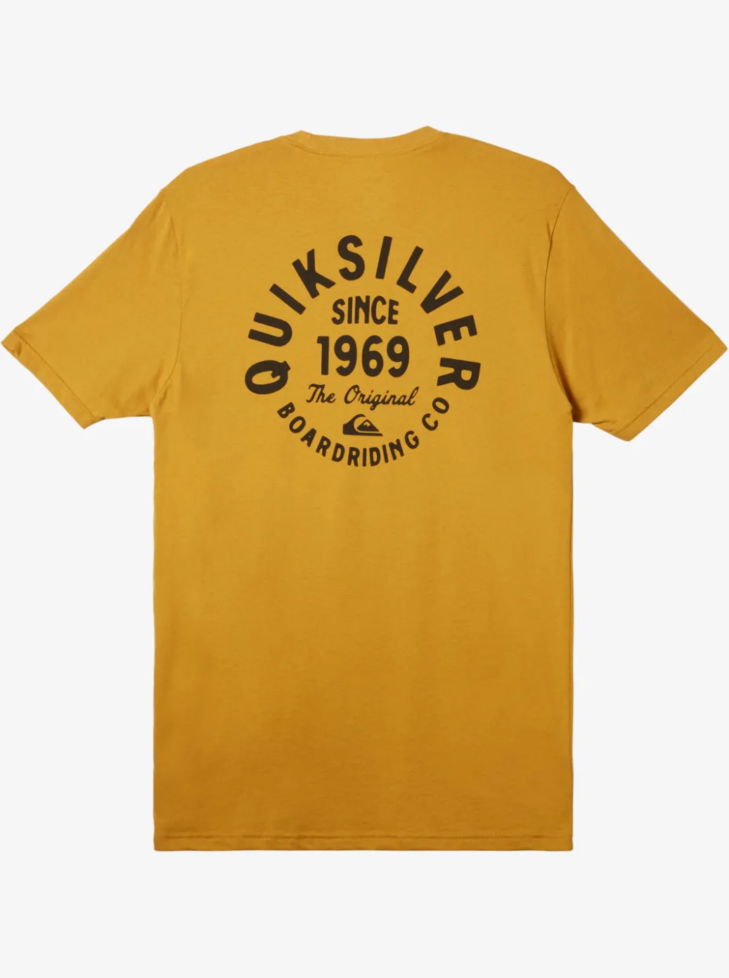 Best Quiksilver Circled Script T-Shirt Mustard