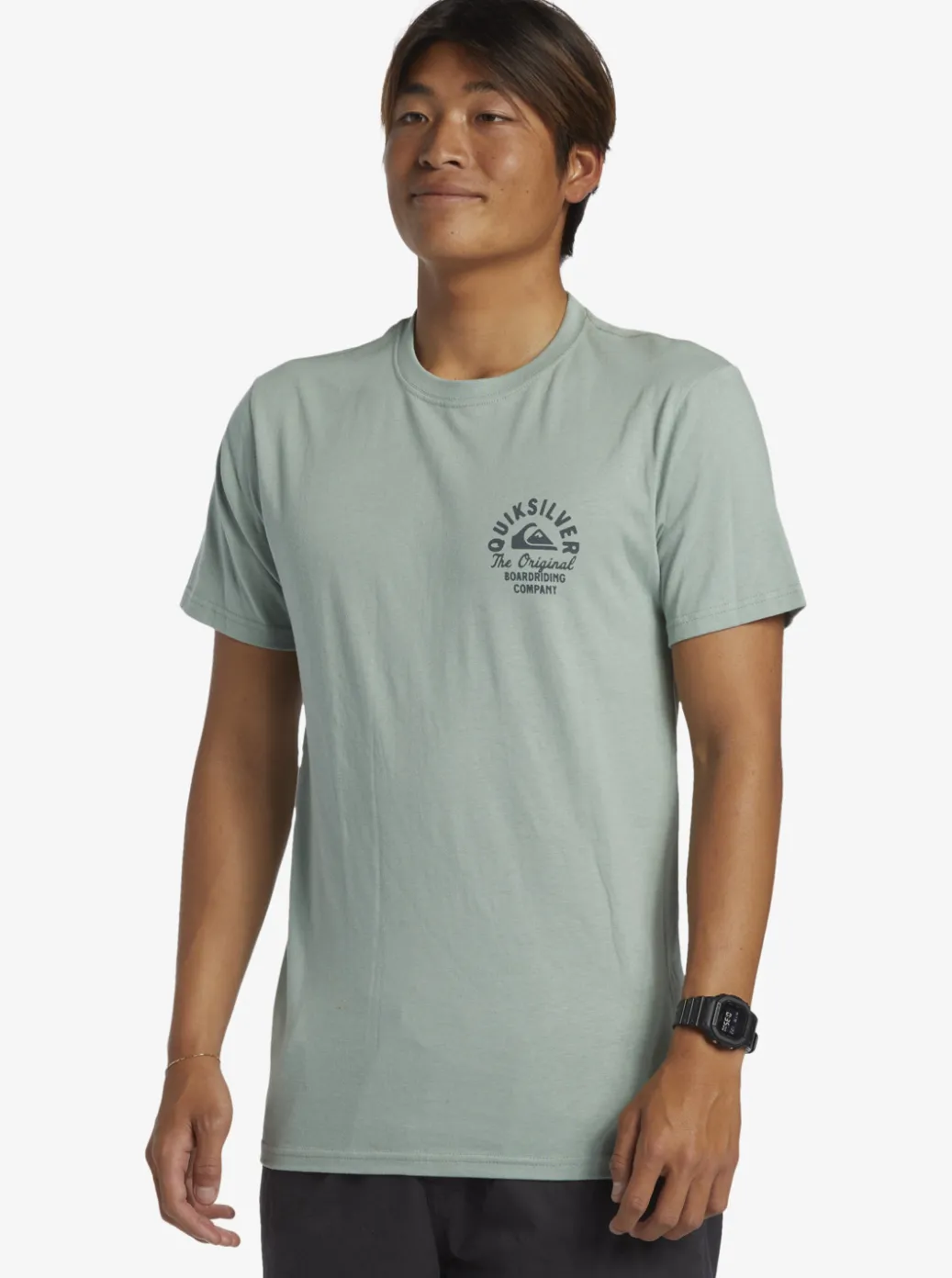 Sale Quiksilver Circled Script T-Shirt Iceberg Green