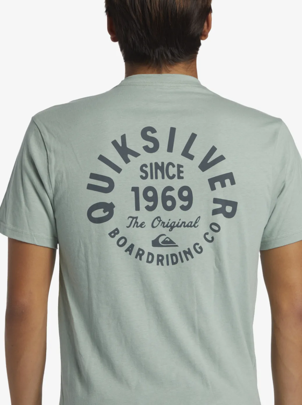 Sale Quiksilver Circled Script T-Shirt Iceberg Green