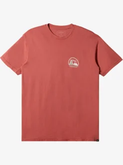 Fashion Quiksilver Clean Circle T-Shirt Mineral Red