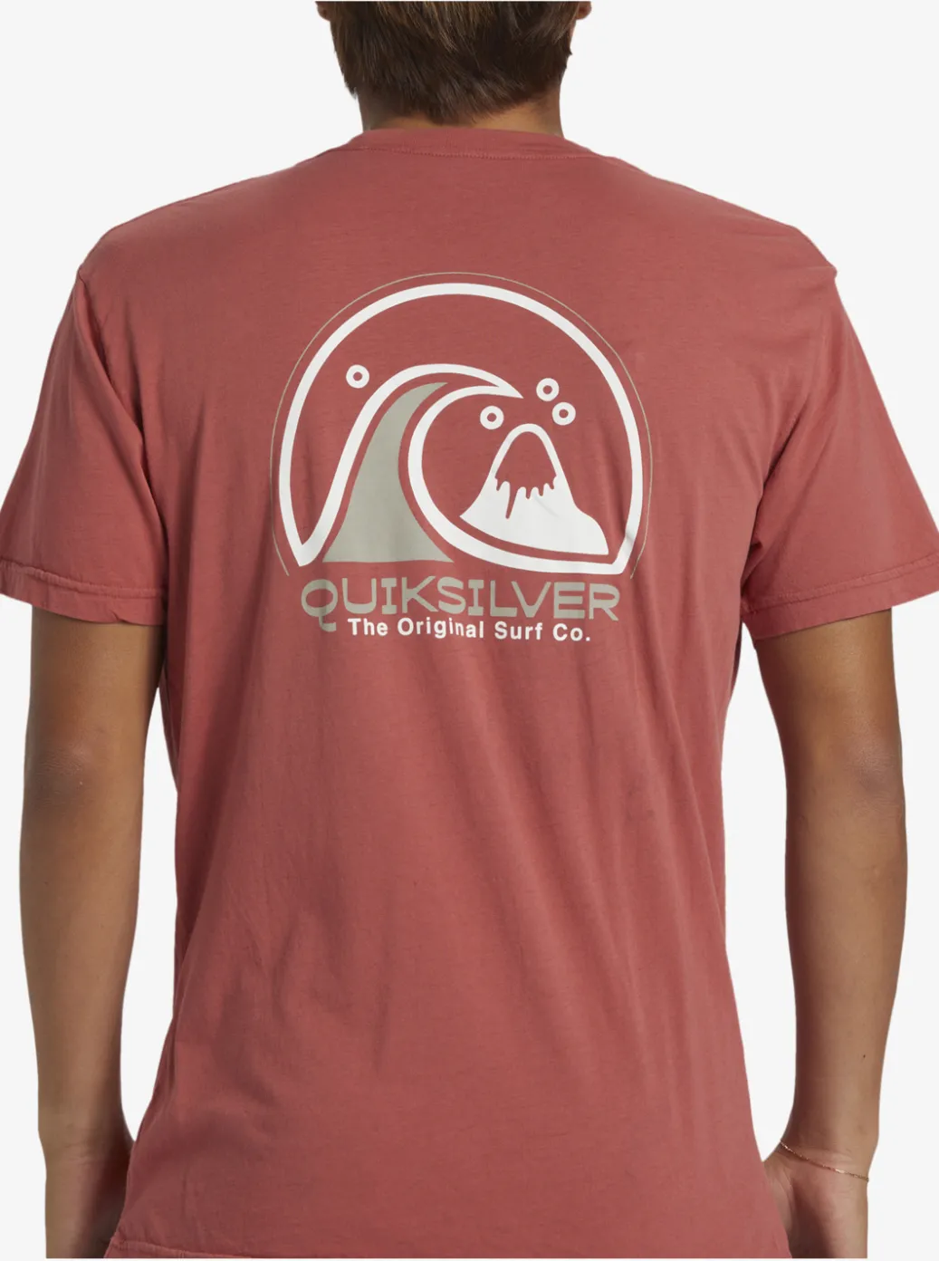 Fashion Quiksilver Clean Circle T-Shirt Mineral Red