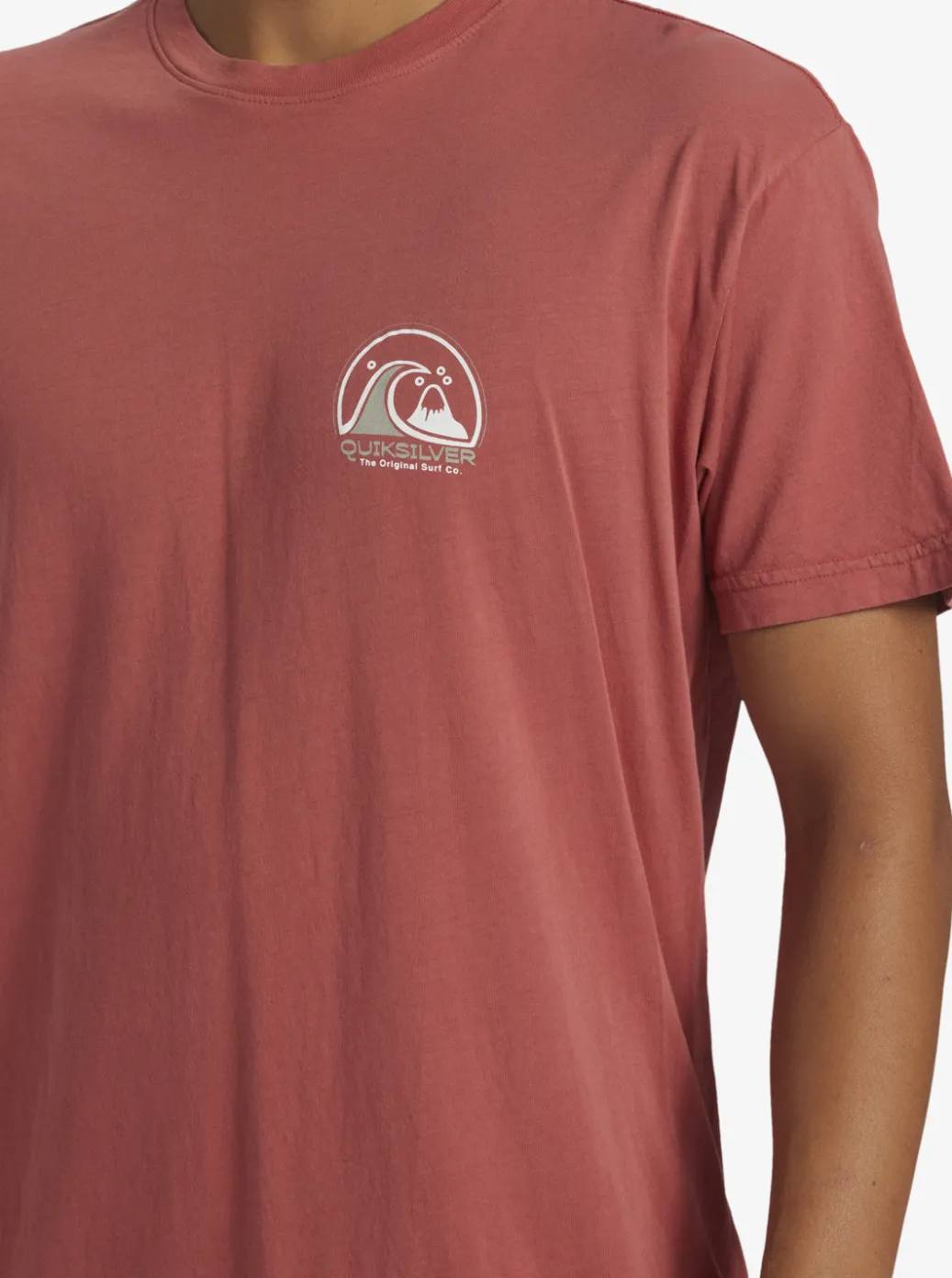 Fashion Quiksilver Clean Circle T-Shirt Mineral Red