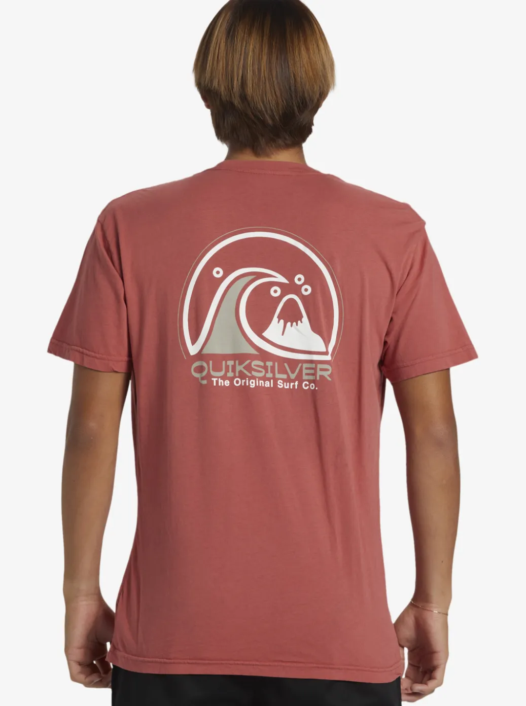 Fashion Quiksilver Clean Circle T-Shirt Mineral Red