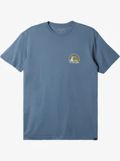Fashion Quiksilver Clean Circle T-Shirt Bering Sea